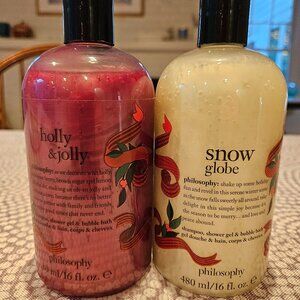 Philosophy Holiday Set - Holly & Jolly plus Snow Globe - NEW!!!!!!!!!